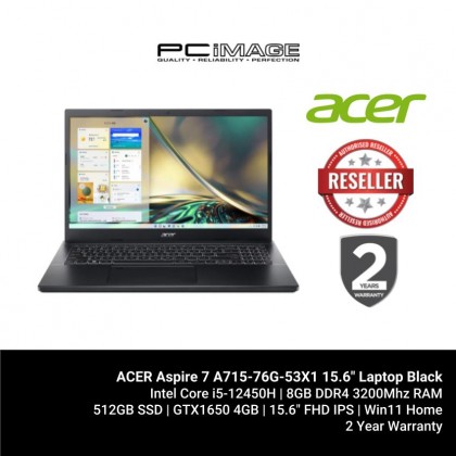 ACER Aspire 7 A715-76G-53X1 15.6" Laptop Black | PC Image