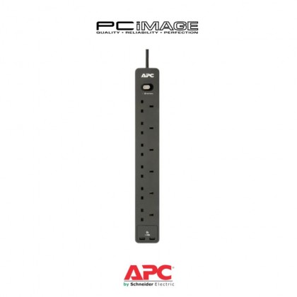 APC PME6U2B-UK SurgeArrest Essential Surge Protector
