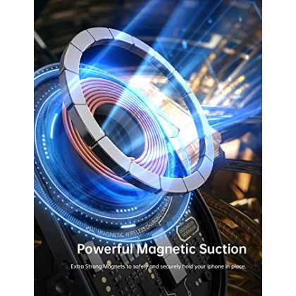 MOMAX CM20E Q.MAG MOUNT 3 MAGNETIC 15W WIRELESS CHARGING CAR MOUNT 