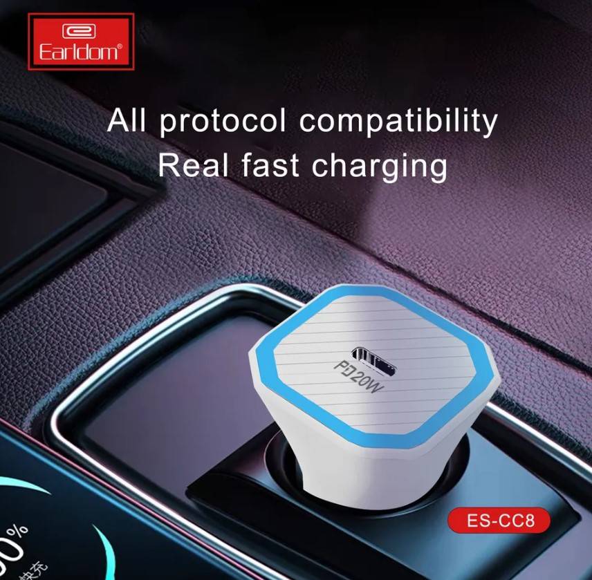 EARLDOM ESCC8 PD20W USBC CAR CHARGER