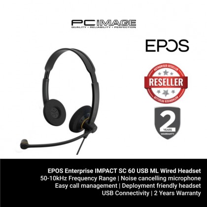 EPOS Enterprise IMPACT SC 60 USB ML Wired Headset