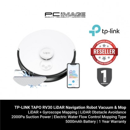 TP-LINK TAPO RV30 LiDAR Navigation Robot Vacuum & Mop