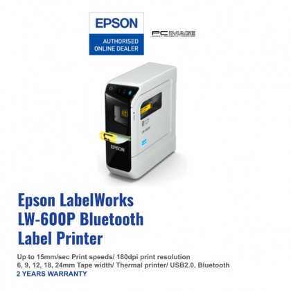EPSON LabelWorks LW-600P Bluetooth PC-Connectable Label Printer + FREE RM70 E-VOUCHER