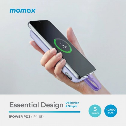 MOMAX IP118 iPower PD 3 10000mAh Fast Charge Powerbank
