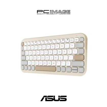 ASUS Marshmallow Keyboard KW100 (Wireless, Adjustable Kickstands, Low Noise Keystroke, Bluetooth 5.0)
