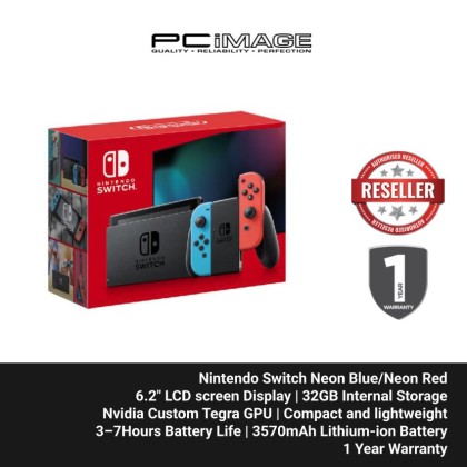 Nintendo Switch with Neon Blue and Neon Red Joy-Con Nintendo Switch with Neon Blue and Neon Red Joy-Con