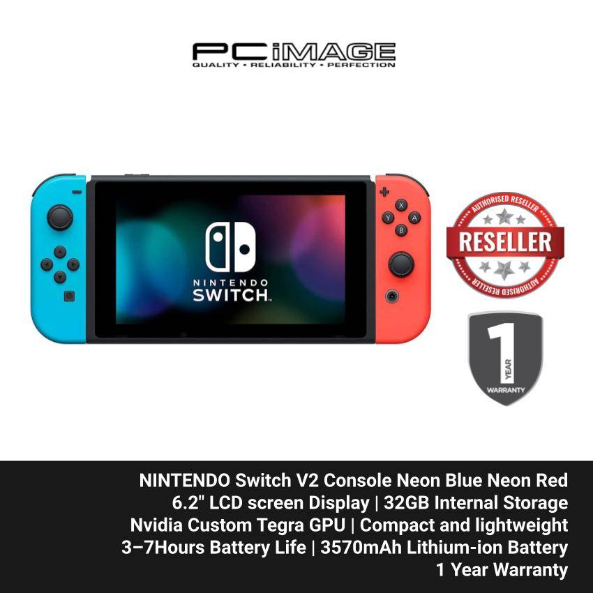 NINTENDO Switch Console Neon Blue Neon Red PC Image