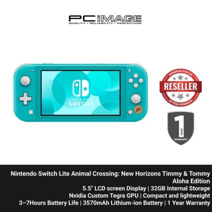 Nintendo Switch Lite Animal Crossing: New Horizons Timmy & Tommy Aloha Edition