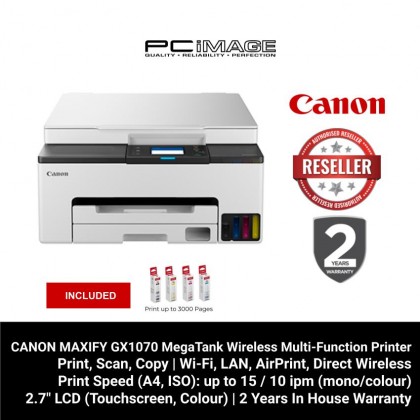 CANON MAXIFY GX1070 MegaTank Wireless Multi-Function Printer + FREE RM100 TNG CANON MAXIFY GX1070 MegaTank Wireless Multi-Function Printer + FREE RM100 TNG
