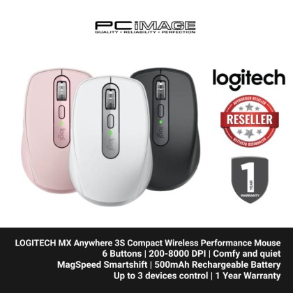 LOGITECH MX Anywhere 3S Compact Wireless Performance Mouse