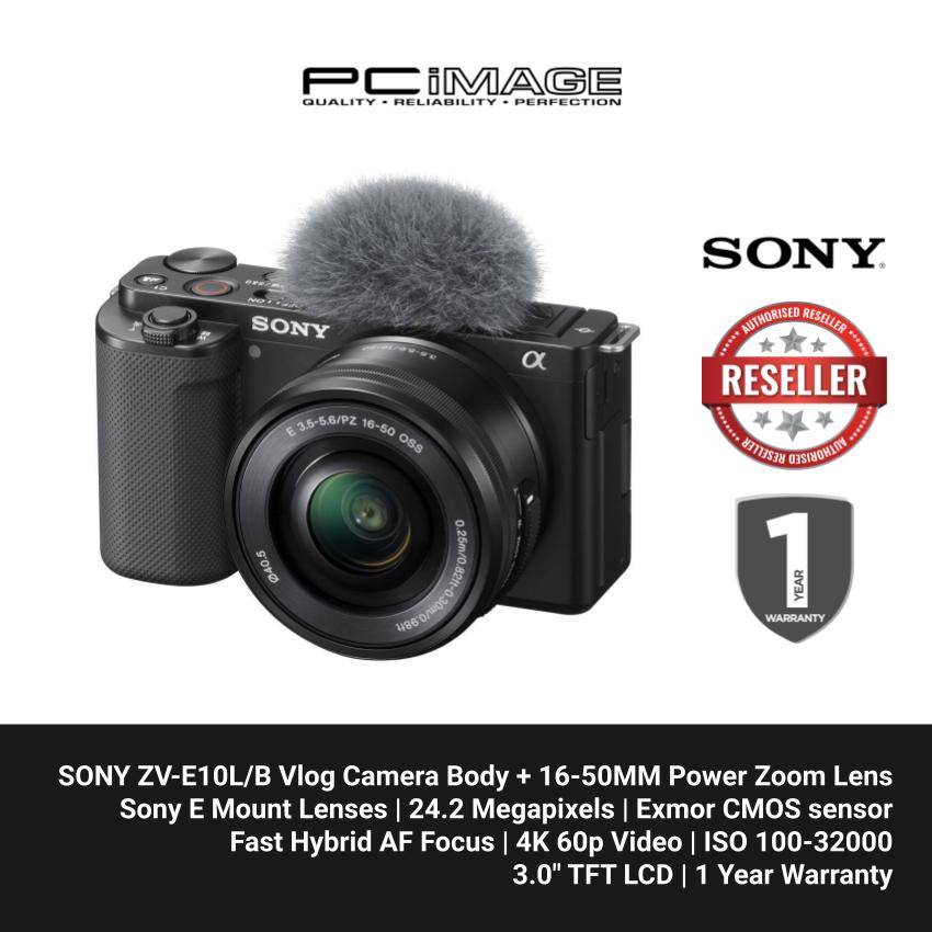 SONY ZVE10L/B Interchangeable Vlog Camera Body + 1650MM Power Zoom