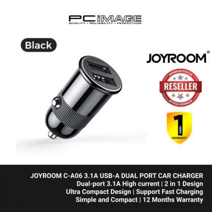 JOYROOM C-A06 3.1A USB-A DUAL PORT CAR CHARGER 