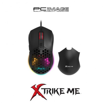 XTRIKE ME GM-316 DPI 7200 WIRED GAMING MOUSE WITH 2 DETACHABLE COVERS