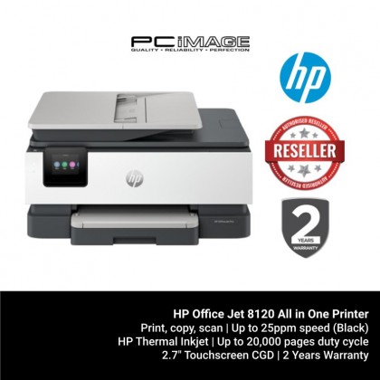 HP Office Jet 8120 All in One Printer (Print/Scan/Copy/Mobile Fax/Auto-Duplex/Wireless) 