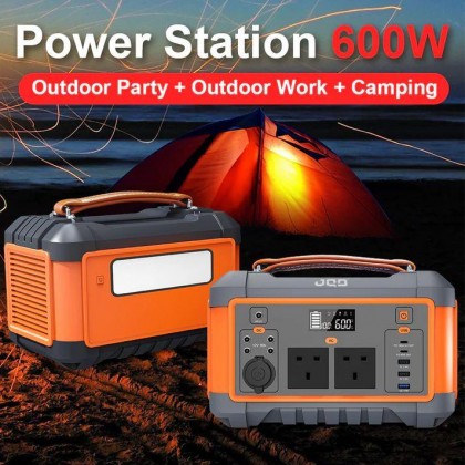JQB FUSION 500W POWER STATION WITH LED LIGHT - 555WH / 150000MAH / 2 AC 600W / 6.5KG / 5YW