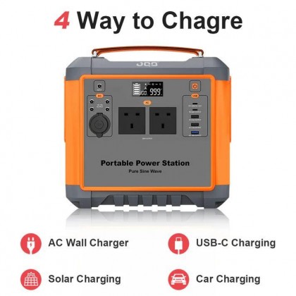 JQB FUSION 1000W POWER STATION WITH LED LIGHT - 716.8WH / 224000MAH / 2 AC 1000W / 10KG / 5YW JQB FUSION 1000W POWER STATION WITH LED LIGHT - 716.8WH / 224000MAH / 2 AC 1000W / 10KG / 5YW