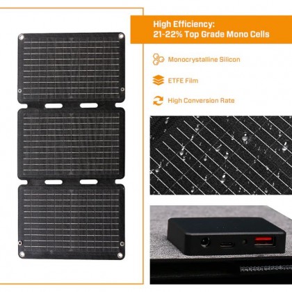 JQB SUNWAVE 32W FOLDABLE SOLAR PANEL - FS 330*228MM / OS 680*330MM / 0.67KG / 5V 3.4A / 2YW JQB SUNWAVE 32W FOLDABLE SOLAR PANEL - FS 330*228MM / OS 680*330MM / 0.67KG / 5V 3.4A / 2YW