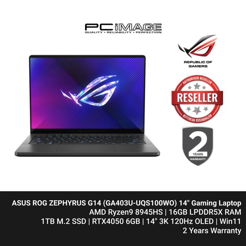 ASUS ROG ZEPHYRUS G14 2024 (GA403UUQS100WO) 14" Gaming Laptop Eclipse