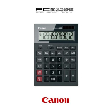 CANON AS-2222 II 12 Digits Desktop Calculator - Eco-concious and stylish arc design calculator