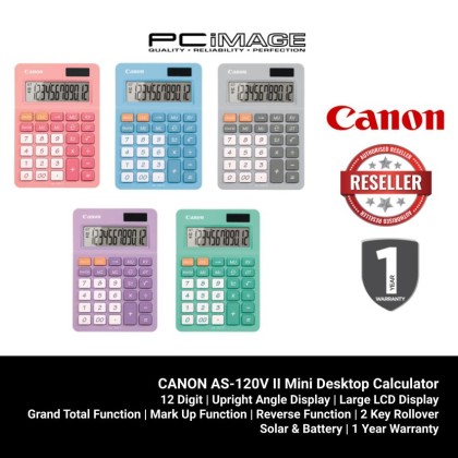 CANON AS-120V II 12 Digits Desktop Calculator