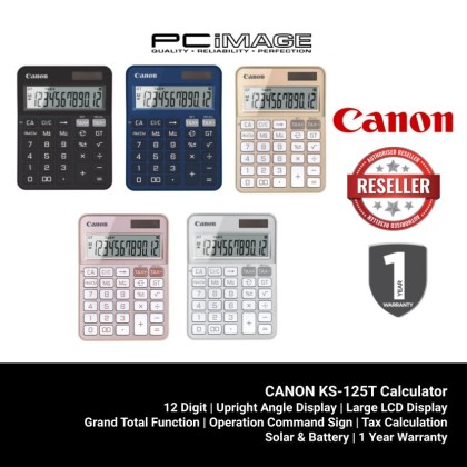 CANON KS-125T 12 Digits Desktop Calculator (Tax Calculation)