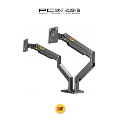 NB NORTH BAYOU NB-G32 GAS STRUCT DUAL MONITOR DESKTOP BRACKET HOLDER ARM DESK MOUNT FOR 22''-35" , UP TO 15KG EACH
