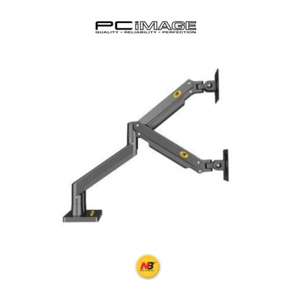 NB NORTH BAYOU NB-G32 GAS STRUCT DUAL MONITOR DESKTOP BRACKET HOLDER ARM DESK MOUNT FOR 22''-35" , UP TO 15KG EACH