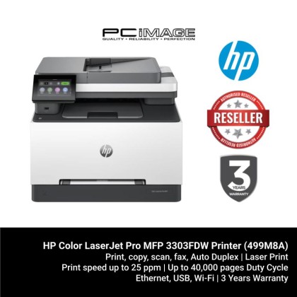 HP Color LaserJet Pro MFP 3303FDW Printer (Print/Scan/Copy/Fax/Auto Duplex/Network/Wireless)