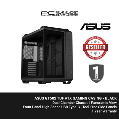 ASUS GT502 TUF ATX GAMING CASING - BLACK