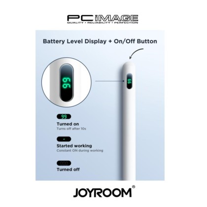 JOYROOM JR-X11W Magnetic Wireless Charging Active Stylus Pen White