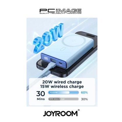 JOYROOM JR-PBM01 20W Magnetic Wireless Power Bank with Built-in Cable & Kickstand 10000mAh