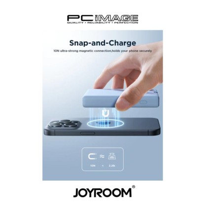 JOYROOM JR-PBM01 20W Magnetic Wireless Power Bank with Built-in Cable & Kickstand 10000mAh