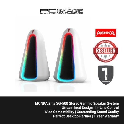 MONKA ZILLA SG-500 WIRED STEREO GAMING SPEAKER WITH RGB LIGHT MONKA ZILLA SG-500 WIRED STEREO GAMING SPEAKER WITH RGB LIGHT