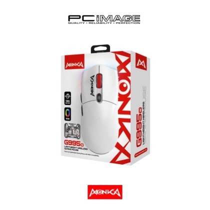 MONKA GURU G995W LIGHT WEIGHT WIRELESS GAMING MOUSE WITH RGB LIGHT