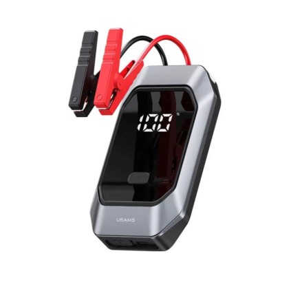 USAMS US-ZB284 ZDB SERIES CAR JUMP STARTER WITH LED LIGHT 500A / 8000MAH / UP TO 4.0L / 6MW - BLACK