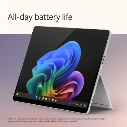 Microsoft Surface Pro - Copilot+ PC - 13" touchscreen - Snapdragon® X Plus 10 Core - 16GB Memory - 256GB SSD - Device Only - (Latest Model, 11th Edition) - Platinum