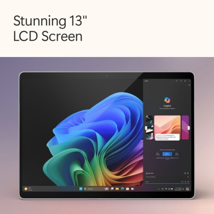 Microsoft Surface Pro - Copilot+ PC - 13" touchscreen - Snapdragon® X Plus 10 Core - 16GB Memory - 256GB SSD - Device Only - (Latest Model, 11th Edition) - Platinum