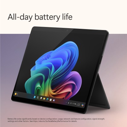 Microsoft Surface Pro - Copilot+ PC - 13" touchscreen - Snapdragon® X Plus 10 Core - 16GB Memory - 512GB SSD - Device Only - (Latest Model, 11th Edition) - Black + FREE BUNDLE