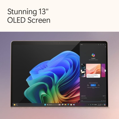 Microsoft Surface Pro - Copilot+ PC - 13" OLED touchscreen - Snapdragon® X Elite 12 Core - 16GB Memory - 512GB SSD - Device Only - (11th Edition) - Dune + FREE BUNDLE