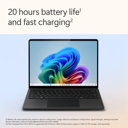 [PRE-ORDER, CONTACT US FOR MORE INFO] Microsoft Surface Laptop - Copilot+ PC - 13.8" touchscreen - Snapdragon® X Elite 12 Core - 16GB Memory - 512GB SSD - (Latest Model, 7th Edition) - Black + FREE BUNDLE