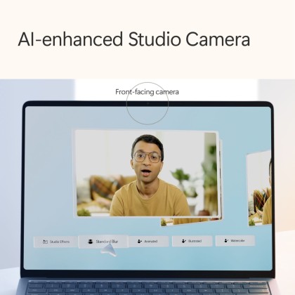 Microsoft Surface Laptop - Copilot+ PC - 13.8" touchscreen - Snapdragon® X Elite 12 Core - 16GB Memory - 512GB SSD - (Latest Model, 7th Edition) - Sapphire + FREE BUNDLE