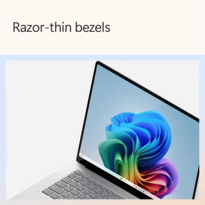 Microsoft Surface Laptop - Copilot+ PC - 15" touchscreen - Snapdragon® X Elite 12 Core - 16GB Memory - 256GB SSD - (Latest Model, 7th Edition) - Platinum