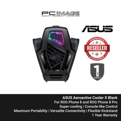 ASUS AEROACTIVE COOLER X/ BLACK (FOR ROG PHONE 8, ROG PHONE 8 PRO)