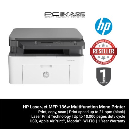 HP LaserJet MFP 136w Multifunction Mono Printer