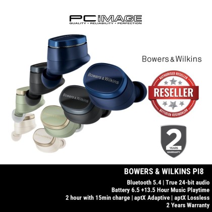 BOWERS & WILKINS PI8 In-Ear True Wireless Earbuds | TWS | BT5.4 | 6.5+13.5HR | ANC | 2 WTY