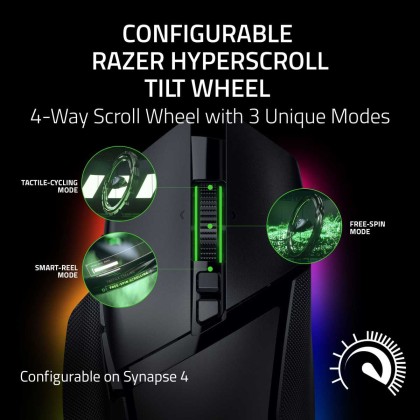 Razer Basilisk V3 Pro 35K Fully Customizable Wireless Ergonomic RGB Gaming Mouse