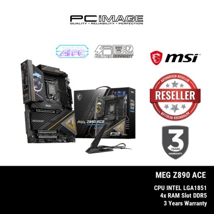 MSI MEG Z890 ACE DDR5 INTEL LGA1851 ATX GAMING MOTHERBOARD