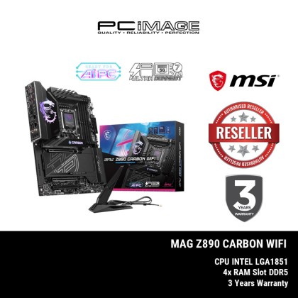 MSI MAG Z890 CARBON WIFI DDR5 INTEL LGA1851 ATX GAMING MOTHERBOARD (3YW)