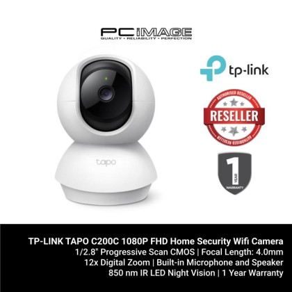 TP-LINK TAPO C200C 1080P FULL HD PAN/TILT HOME SECURITY WIFI CAMERA TP-LINK TAPO C200C 1080P FULL HD PAN/TILT HOME SECURITY WIFI CAMERA