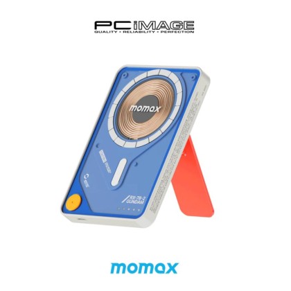MOMAX IP131GD 1-Power X Pro Magnetic Wireless Power Bank 5000mAh With Built-In USB-C Cable - Limited Edition Mobile Suit Gundam x Momax Collection